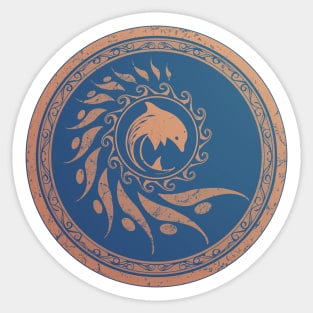 Dolphin Nautilus Tribal Sticker